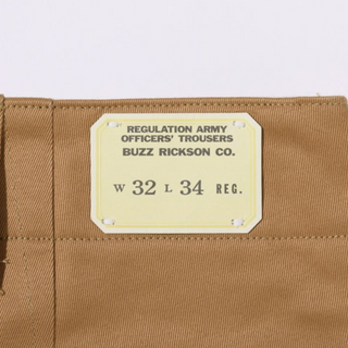 Buzz Rickson EARLY MILITARY CHINOS 1945 MODEL (ONE WASH) Camel