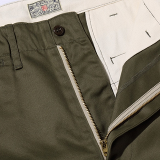 Buzz Rickson's Original Spec Chinos (One Wash) Olive