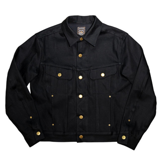 Freenote Cloth High Low Aces High Denim Jacket Black Selvedge