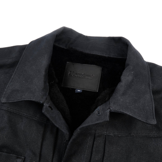 Freenote Cloth Riders Jacket Heavy Waxed Canvas Black Alpaca
