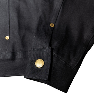 Freenote Cloth High Low Aces High Denim Jacket Black Selvedge