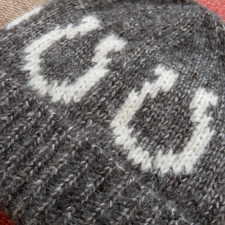 Wythe Alpaca Horseshoe Beanie - Charcoal