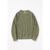 Jackman waffle Mid neck sweatshirt - Olive - front flat lay
