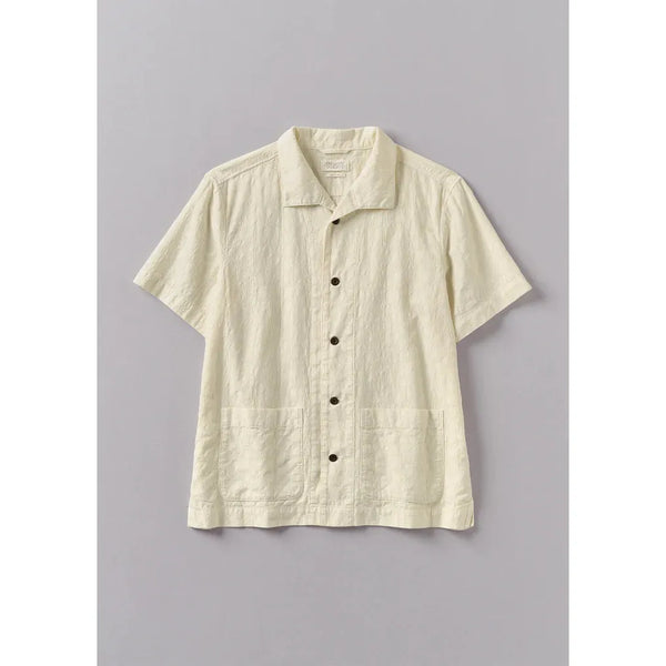 Toast - Fly Away Collar Jacquard Shirt - Chalk