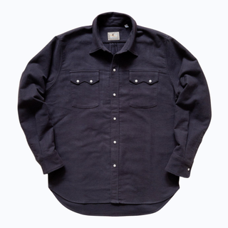 Wythe Moleskin Pearlsnap Shirt - Night Sky