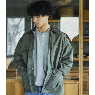 Orslow Relax Fit Oxford Coverall Army Green