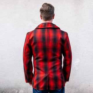 The Groovin High 1940s Pea Coat Red