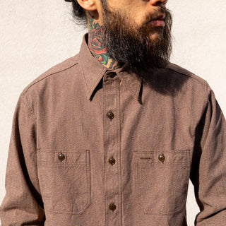 Buzz Rickson's Cotton Covert Workshirt - Brown