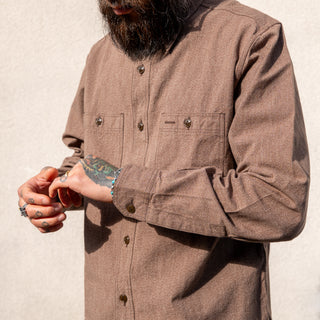 Buzz Rickson's Cotton Covert Workshirt - Brown