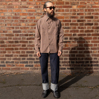 Buzz Rickson's Cotton Covert Workshirt - Brown