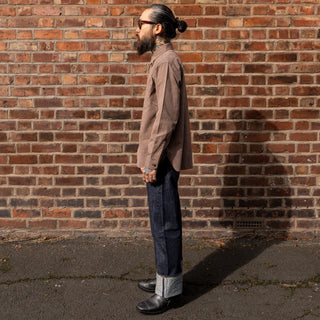 Buzz Rickson's Cotton Covert Workshirt - Brown