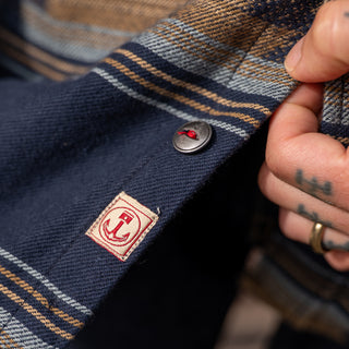 Iron & Resin Klamath Flannel Shirt Blue