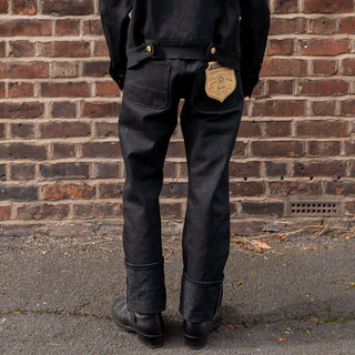 Freenote Cloth High Low Aces High Denim Jacket Black Selvedge