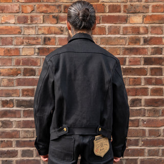 Freenote Cloth High Low Aces High Denim Jacket Black Selvedge