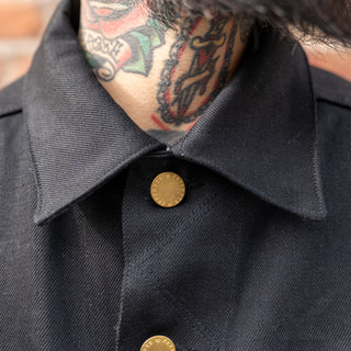Freenote Cloth High Low Aces High Denim Jacket Black Selvedge