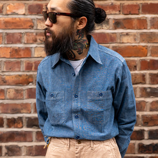 Buzz Rickson’s Blue Chambray Work Shirt
