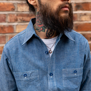Buzz Rickson’s Blue Chambray Work Shirt