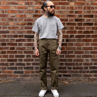 Buzz Rickson's Original Spec Chinos (One Wash) Olive