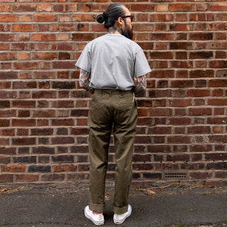 Buzz Rickson's Original Spec Chinos (One Wash) Olive