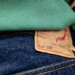 Orslow 105 (Regular Fit)  Selvedge Denim Jeans One Wash Indigo