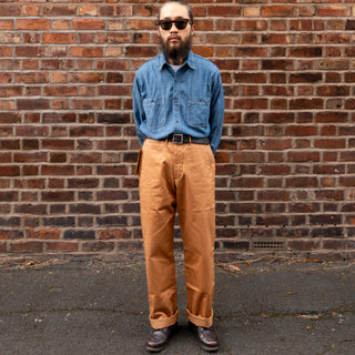 Buzz Rickson EARLY MILITARY CHINOS 1945 MODEL (ONE WASH) Camel
