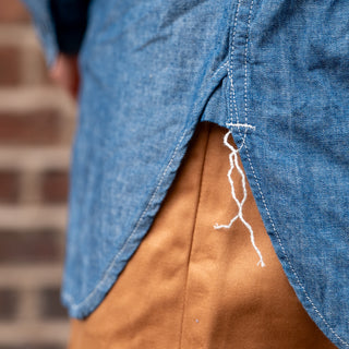 ORSLOW Relax Fit Chambray Work Shirt