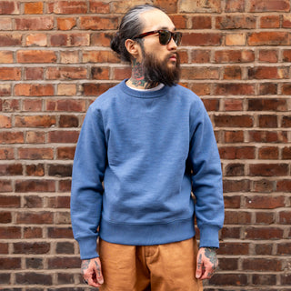 Jackman Loopwheel GG Crewneck Sweatshirt Saxe Blue