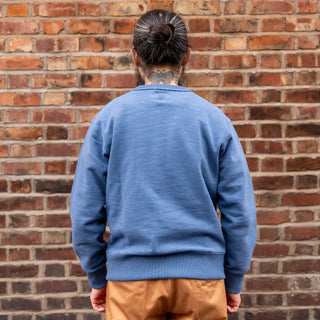 Jackman Loopwheel GG Crewneck Sweatshirt Saxe Blue