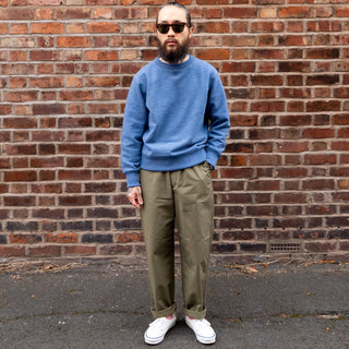 Orslow New Yorker Cotton Trouser Army Green