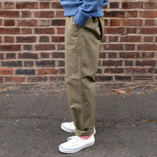 Orslow New Yorker Cotton Trouser Army Green