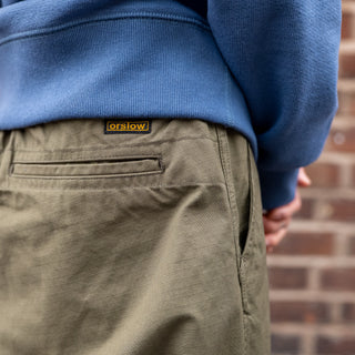 Orslow New Yorker Cotton Trouser Army Green