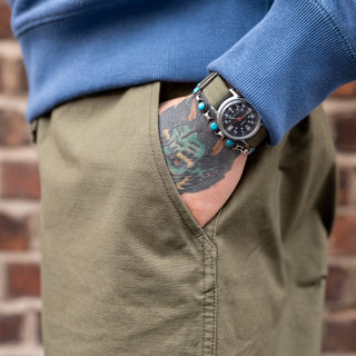 Orslow New Yorker Cotton Trouser Army Green