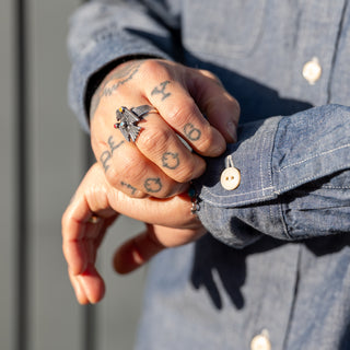 Sugar Cane L/S Blue Chambray WorkShirt