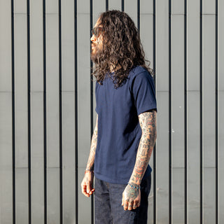 Whitesville S/S T Shirt 105 Navy - Twin Pack