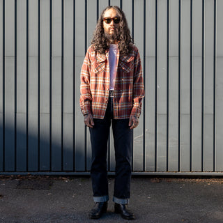 Wythe Washed Flannel Workshirt Autumn Rust
