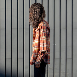 Wythe Washed Flannel Workshirt Autumn Rust