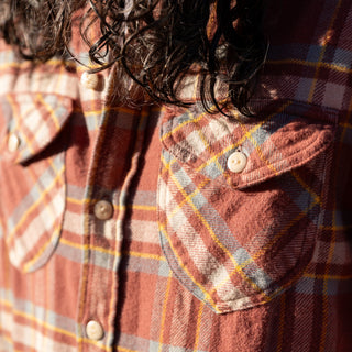 Wythe Washed Flannel Workshirt Autumn Rust