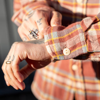 Wythe Washed Flannel Workshirt Autumn Rust