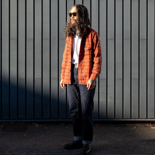 Pherrows Flannel Work Shirt 24W-750WS-C Red
