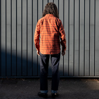 Pherrows Flannel Work Shirt 24W-750WS-C Red
