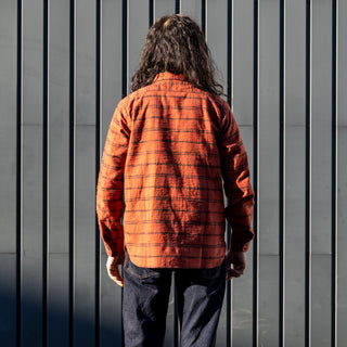 Pherrows Flannel Work Shirt 24W-750WS-C Red