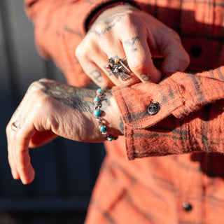 Pherrows Flannel Work Shirt 24W-750WS-C Red