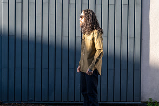 Wythe Moleskin Pearlsnap Shirt - Faded Olive