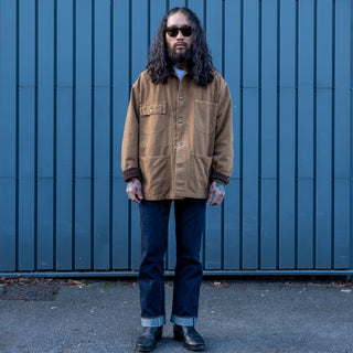 Orslow Relax Fit Oxford Coverall Brown