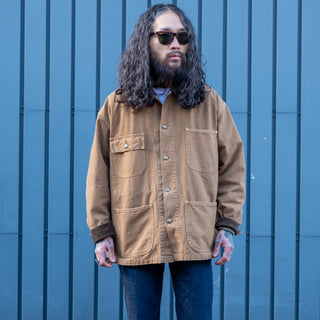 Orslow Relax Fit Oxford Coverall Brown