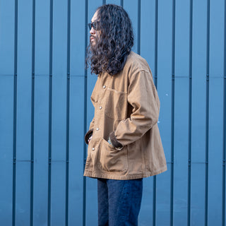 Orslow Relax Fit Oxford Coverall Brown