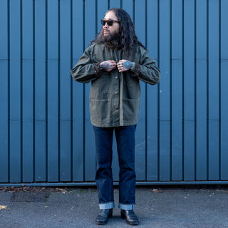 Orslow Relax Fit Oxford Coverall Army Green