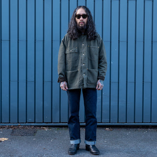 Orslow Relax Fit Oxford Coverall Army Green