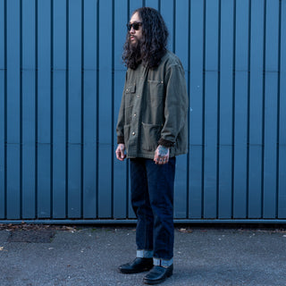 Orslow Relax Fit Oxford Coverall Army Green