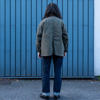 Orslow Relax Fit Oxford Coverall Army Green